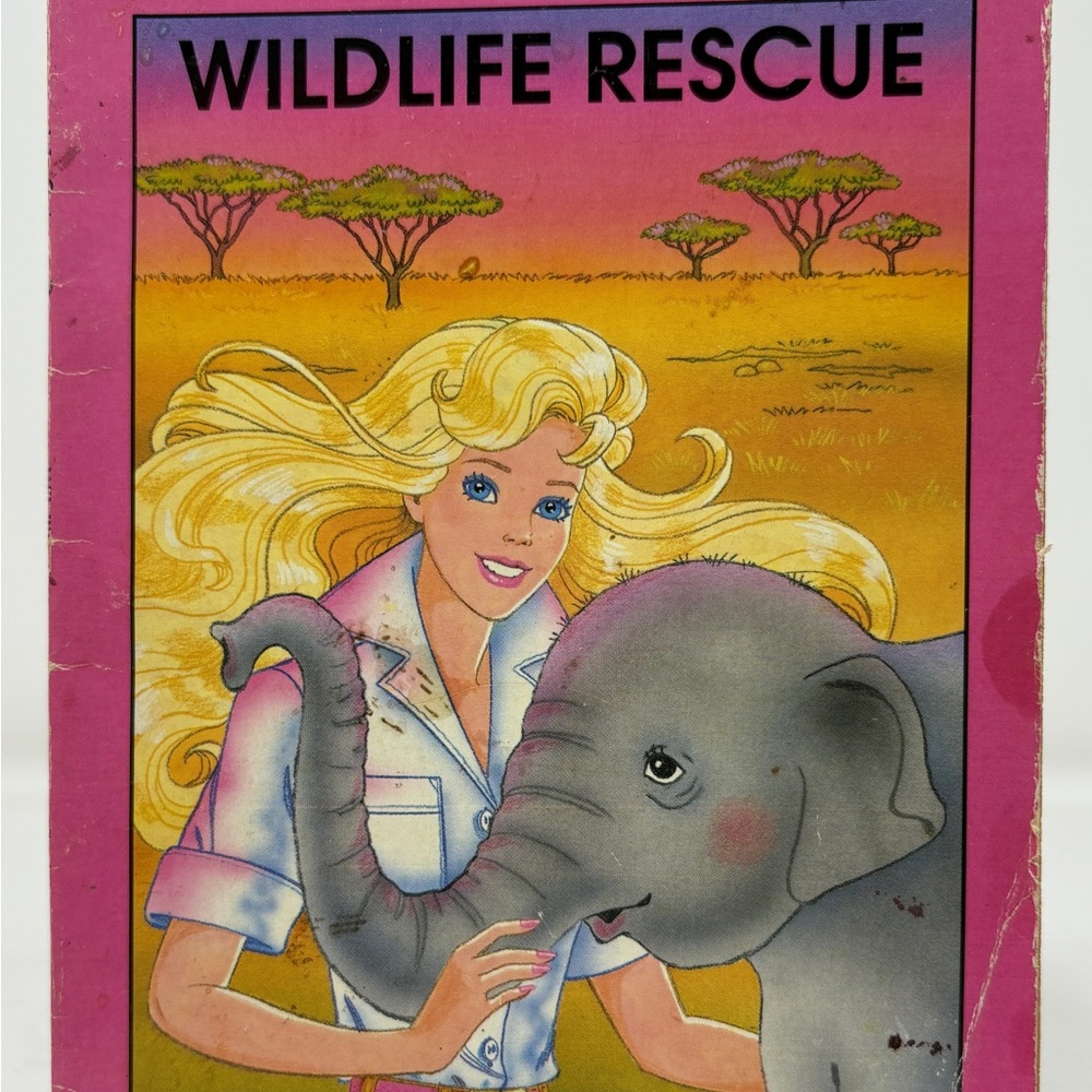 Vintage Barbie Wildlife Rescue Book Animals Pets Educational